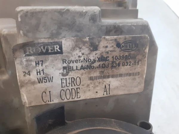 Faro izquierdo mg rover rover 75 (rj) xbc103950 - Imagen 4