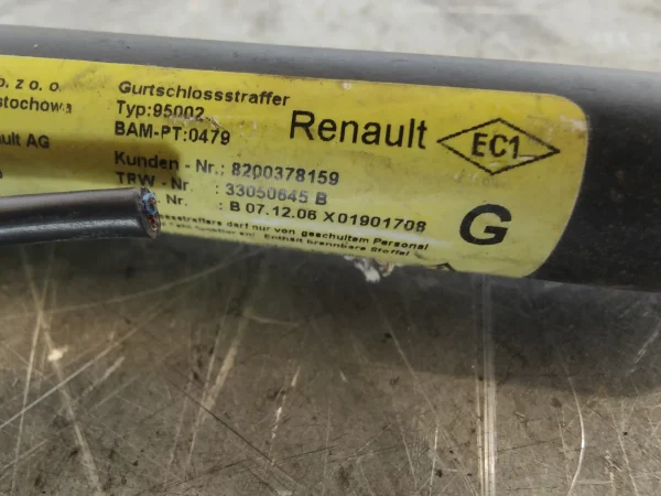 Enganche cinturon delantero izquierdo renault kangoo i (f/kc0) 33012420 - Imagen 2