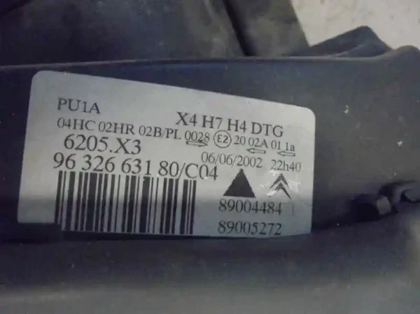 Faro derecho citroen c5 berlina 9632663180 - Imagen 3