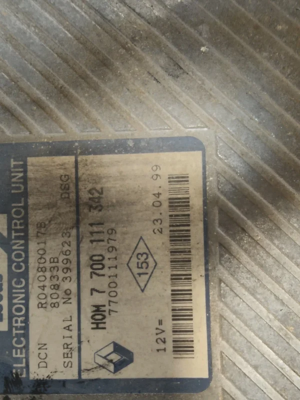 Centralita motor uce renault megane i scenic (ja0) 7700111342 - Imagen 2