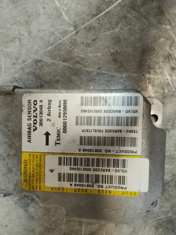 Centralita airbag volvo v40 familiar 30613048 - Imagen 2