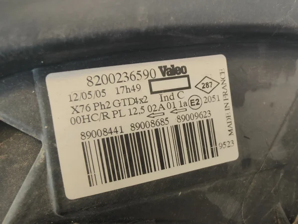 Faro izquierdo renault kangoo i (f/kc0) 8200236590 - Imagen 3