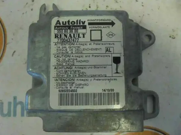 Centralita airbag renault megane i fase 2 berlina (ba0) 7700437477