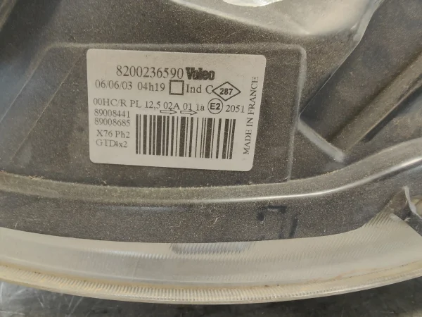Faro izquierdo renault kangoo i (f/kc0) 8200236590 - Imagen 3